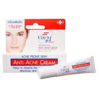 ? Vin21 Anti-Acne Cream วิน21 ครีมแต้มสิ ว สิ วอุดตัน สิ วอักเสบ ขนาด 10 ml [ต้องมีและต้องใช้]