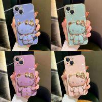 เคส VIVO Y17 Y12 Y15 Y12i Y19 Y50 Y30 Y20 Y20S Y12S Y15S Y15A Y21 Y21T Y33S การ์ตูนแมวตรงขอบโทรศัพท์กรณี