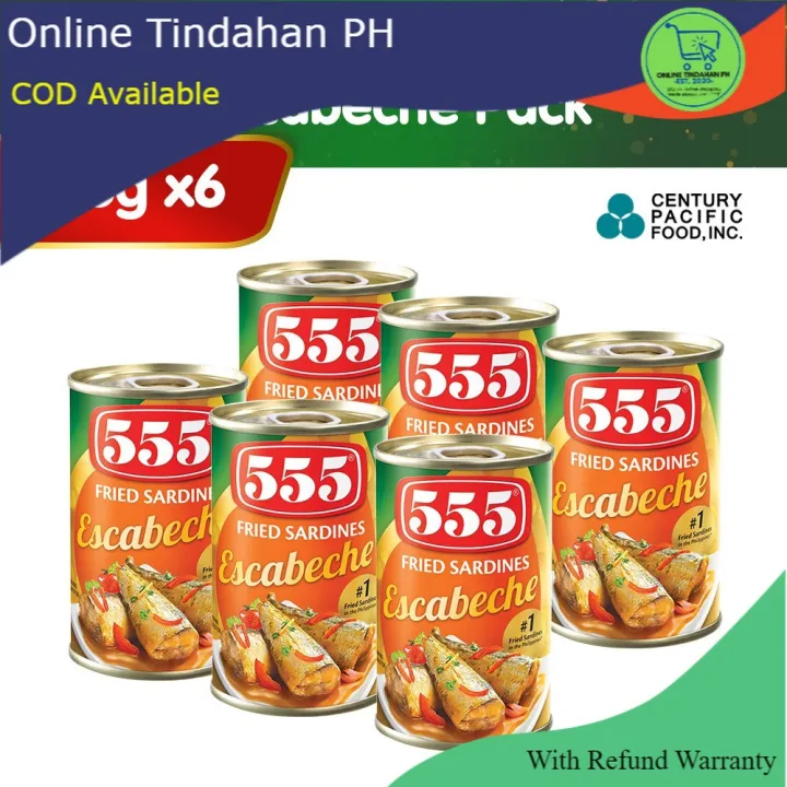 555 Fried Sardines Hot & Spicy 155g Pack of 6 Lazada PH