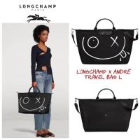 กระเป๋า กระเป๋าสะพายไหล่ กระเป๋าถือ LONGCHAMP X ANDRÉ Travel bag size L ของแท้ 100%