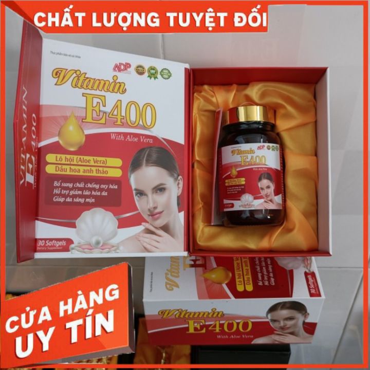 What are the benefits of Vitamin E 400 with ngọc trai (pearl) for skin?
