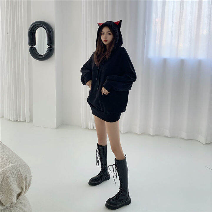 houzhou-cat-ears-hoodie-women-black-kawaii-long-sleeve-autumn-winter-hooded-sweatshirt-gothic-streetwear-loose-casual-clothes