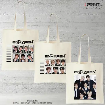 ENHYPEN UPDATES on X: ❤️ EN-LOVER CLUB TOTE KIT ╰➤ Variations: • Mini Box  Tote - PHP 499 (USD 9) • Everyday Tote - PHP 449 (USD 8) • Basic Tote 