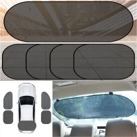 【LZ】 Car Mesh Suction Cup Sunshade Foldable Car Side Rear Window Sunshade UV Protection Auto Sun Visor Curtain With Suction Cup