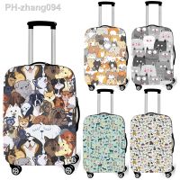 cute dog / cat print luggage cover travel accessories anti-dust baggage covers elastic suitcase trolley case cover
