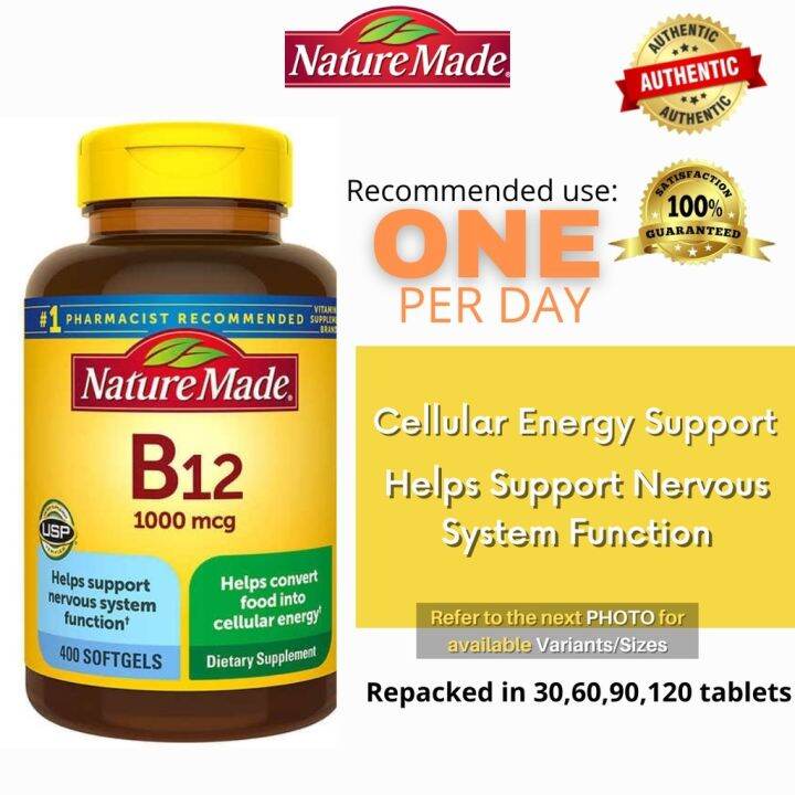 Nature Made Vitamin B12 1000 Mcg Lazada Ph