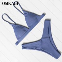 hotx 【cw】 OMKAGI 2023 Swimwear Biquini Push Up Set Swimsuit Bathing Beachwear Maillot De Bain