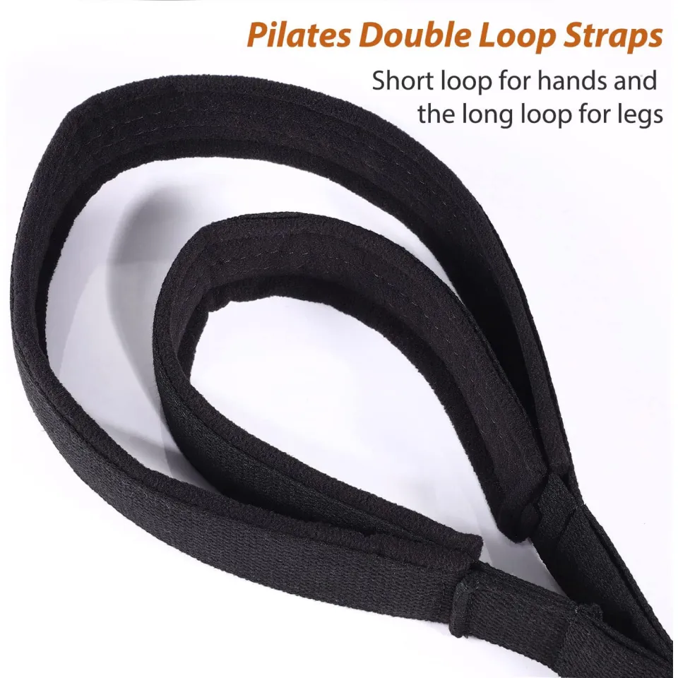 Brifit 2PCS Pilates Straps, Pilates Double Loop Straps for Reformer, Fitness  D-Ring Straps Double Loops Padded, Pilates Equipment D-Ring Exercise Straps  Yoga Exercise Accessories for Home Gym Workout