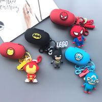 [ในสต็อก] Samsungss Galaxy Buds2019ซิลิโคนหูฟังปกกัปตันอเมริกาค้างคาวม็อง SpiderMans เหล็กม็องไร้สายบลูทูธหูฟังแขนป้องกันการ์ตูนป้องกันการสูญหายซิลิโคนนิ่ม