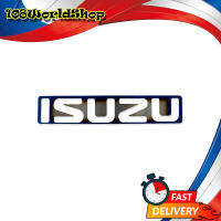 แผ่นสแตนเลส ครอบโลโก้กระจังหน้า "Isuzu" สีไทเทเทียม รุ้ง Isuzu  ขนาด 6X31X0.1 จำนวน 1 Piece D-Max, Mu x ปี2012-2019