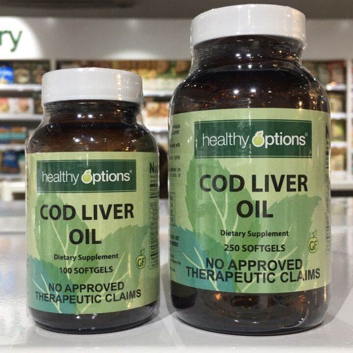۩ Healthy Options Cod Liver Oil 100softgels/ 250softgels Lazada PH