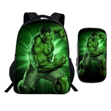 BOYS 3D INCREDIBLE Hulk Backpack Kids Marvel Avengers School Travel  Rucksack Bag £16.95 - PicClick UK