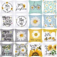 hot！【DT】∈●۩  Print Cover 45X45cm Throw Pillows Sofa Cushion Letters Pillowcase