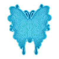 Creative Butterfly Coaster พิมพ์เรซินอีป็อกซีที่รองแก้วซิลิโคนแม่พิมพ์ DIY Handmade งานฝีมือตกแต่งบ้าน Casting Tool