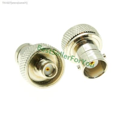 ﹉♤● SMA Female To BNC Female Convert Adapter For Two Way Radio BaoFeng UV-5R FD-880 Nickel plated