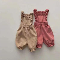 MILANCEL 2022 Spring New Baby Clothes Corduroy Overall Toddler Girls Jumpsuits Infant Clothing