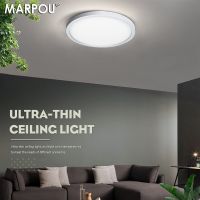 ZZOOI 2.2CM Ultra Thin LED Ceiling Lamp Indoor Ceiling Light 9W 13W 18W 24W Modern Panel lighting Fixture for Living room Bedroom