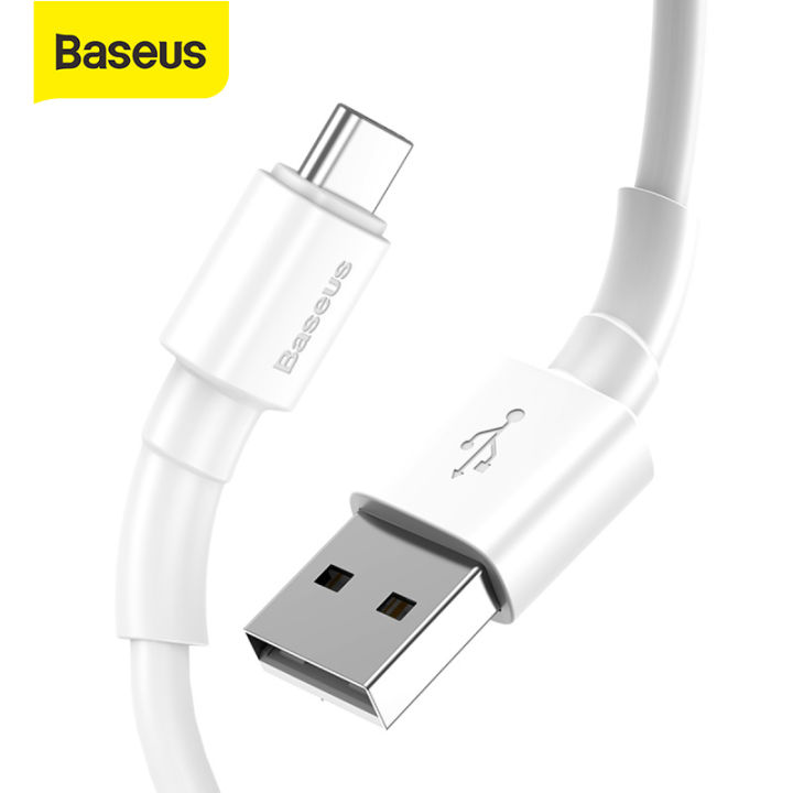 Cáp sạc nhanh và truyền dữ liệu Baseus Mini White Cable USB to lightning/micro/type-c  )/Micro USB ()/Type C (3A) chiều dài 1m truyền dữ liệu tốc độ cao  480Mbps 