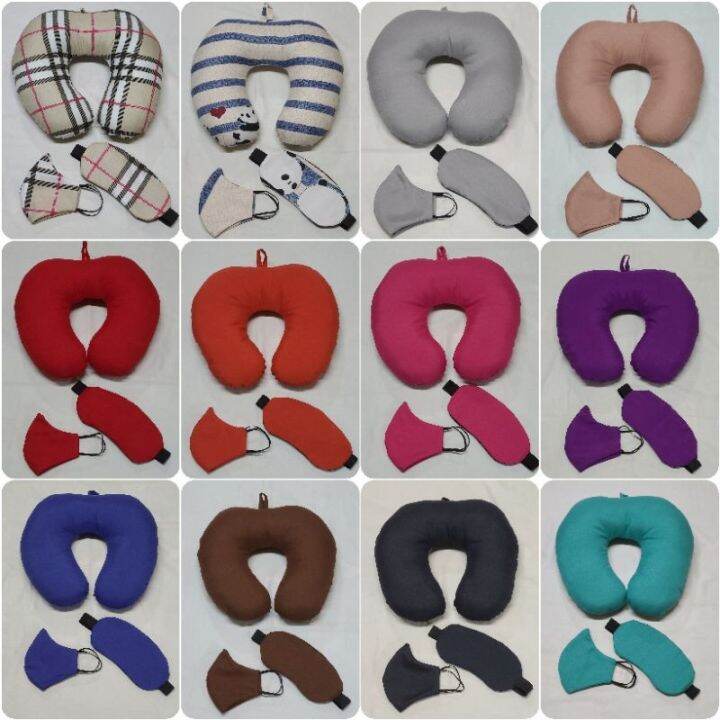 Travel Set Neck pillow with Eye Cover and Mask Lazada PH