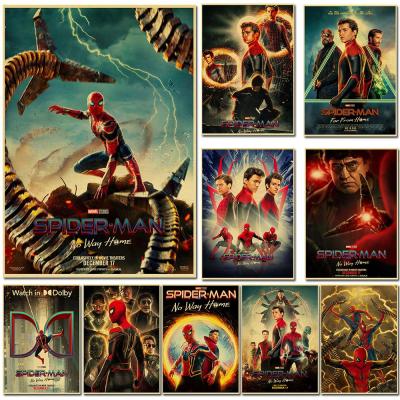 Spider Man Marvel Disney Movie Posters Living Retro Room Picture Cafe Poster Modern Decoration Chambre Wall Decor Painting Kids Wall Décor