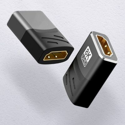 MSAXXZA ตัวแปลงโปรเจคเตอร์มาตรฐานสีดำตัวคู่ต่อ HDTV แบบตรงผ่านตัวผู้กับตัวเมียเข้ากันได้กับ HDMI ตัวขยายหัวต่อ HDMI ข้อศอกอะแดปเตอร์ส่วนขยาย HDMI หัวต่อ HDMI