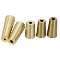 Furniture Iron Foot Cover Copper Tip Brushed Brass Table Chair Cylinder/Conical Cap Protector Bottom Safety Mat Bottom Safe Pad