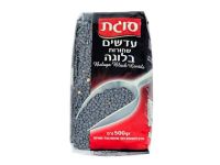 Beluga Black Lentils Sugat 500 gr, Kosher - เบลูก้าถั่วเลนทิลดำ ซูกัต บรรจุ 500 กรัม (นำเข้า) โคเชอร์