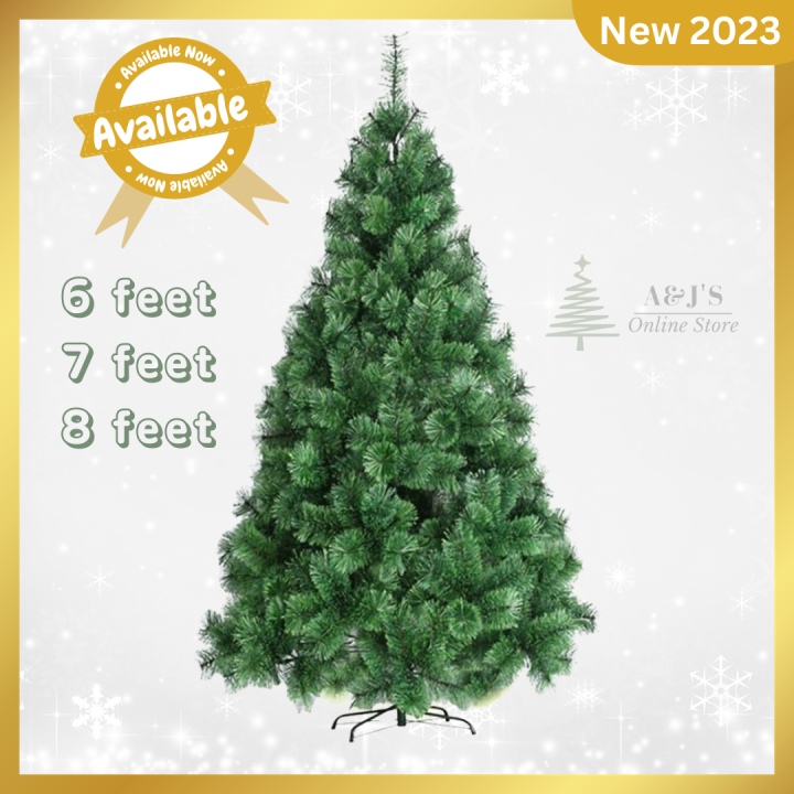 Premium Cedar Pine Christmas Tree Available 6ft, 7ft & 8ft With Metal ...