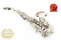 แซกโซโฟน Saxophone Curved Soprano Coleman CLC-553S Nickel Plated