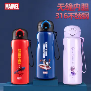 Disney Marvel Thermos Water Bottle 316 Stainless Steel Cup Cartoon