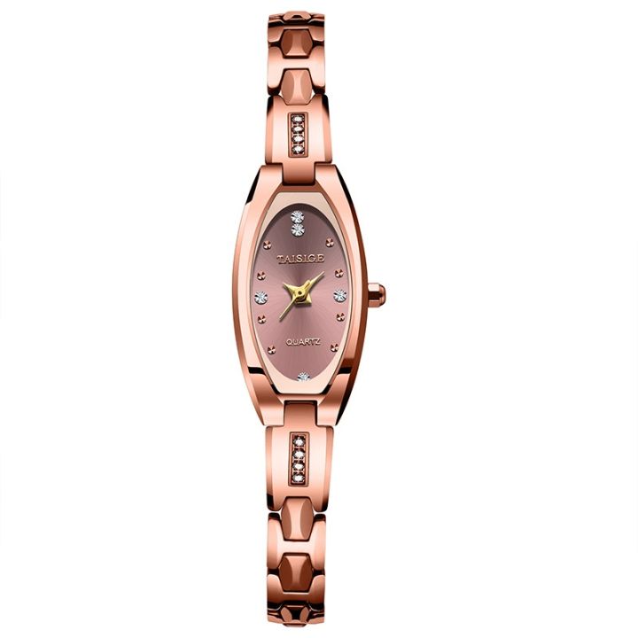 korean-tungsten-steel-small-bracelet-watch-elliptical-quartz-electronic-waterproof-zircon-lady-thin-watch