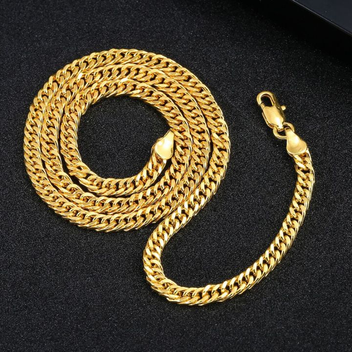 Philippines Ready Stock Pure 24K Saudi Gold pawnable Necklace Men's ...