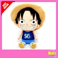 ตุ๊กตา Onepiece วันพีช ลูฟี่ Luffy เสื้อกล้าม ขนาด 13 นิ้ว / ของเล่น ของเล่นเด็ก ของขวัญ งานป้าย ลิขสิทธิ์แท้