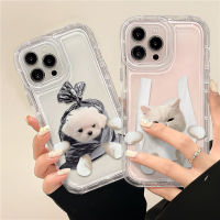 เคสโทรศัพท์มือถือ ซิลิโคนนุ่ม TPU ใส กันกระแทก ลายน่ารัก สําหรับ IPhone 14 13 12 11 Pro XS Max XR X 8+ 7 Plus