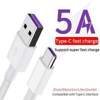 5A USBประเภทC 1 สายสายเคเบิล 1M 2M 3M FAST CHARGEสายไฟUSB CสำหรับXiaomi Redmi Note 8 Pro Samsungโทรศัพท์มือถือHuawei USB-C