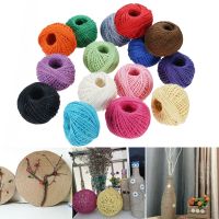 2mm 50M Twine Cord Jute Twine Rope String Gardening Cord Craft Gift Packing Strings DIY Handmade Home Textile Wedding Decoration 【hot】lkr131