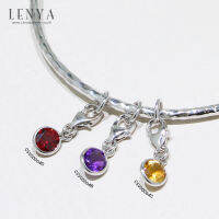 LenYa Jewelry เครื่องประดับประเภท Charm ตัวเรือนเงินแท้ 925 ชุบทองขาว ประดับด้วยพลอย เลือกประดับตกแต่งกำไล สร้อยข้อมือ หรือสร้อยคอ เพื่อเพิ่มสไตล์ในลุคที่ไม่ซ้ำใคร