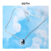 99th YinYang stone necklace silver สร้อยหยินหยางประดับหินตัวเรือนสีเงิน