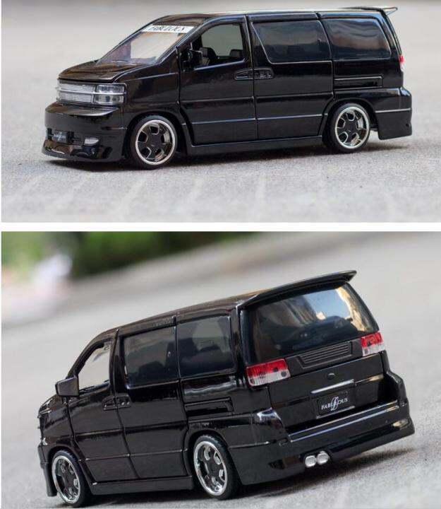 1-32-nissan-elgrand-fabulous-diecast-ยานพาหนะรถรุ่น-sound-light-รถคอลเลกชันของเล่น