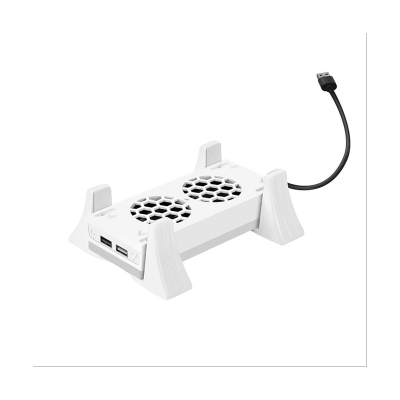 ”【；【-= Vertical Stand With Dual Cooling Fans For Xbox Series S Console 3 Gear Adjustment Holder With Color Light