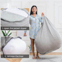 Beanbag Cover, Lazy Sofa Cover, Thicken Solid Color Large Lining Case ของตกแต่งบ้าน