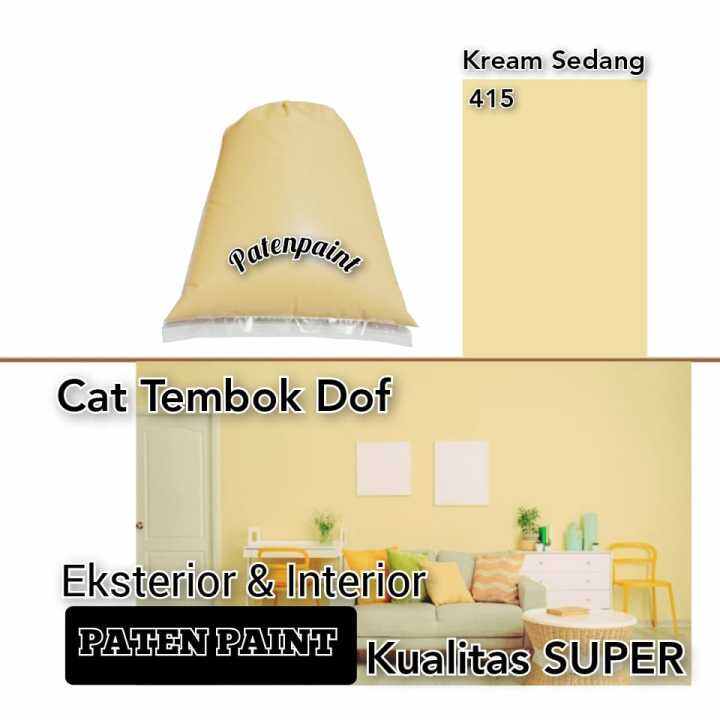 CAT TEMBOK 1KG / CAT TEMBOK WARNA CREAM / CAT TEMBOK CERAH / CAT TEMBOK