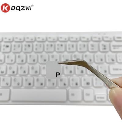 1PCs Russian/Hebrew/Korean/English Transparent Keyboard Stickers Layout Alphabet Label Letters for Notebook Computer PC Laptop Keyboard Accessories