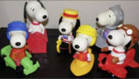 สนูปปี้ โมเดลสนูปปี้ (Snoopy) 6 แบบ ขนาด 7 นิ้ว (McDonalds)