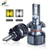 [ANYA Auto Parts] DAWNKNIGHT F31 H4 H7ไฟหน้ารถมอเตอร์ไซค์แบบ Led รถ H1 H11 HB3 9006 HB4หลอดไฟ D2R D2S CSP 3000K ไฟตัดหมอก6000K 12V 2ชิ้น