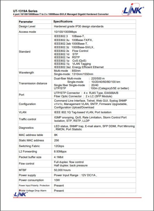 link-l2-managed-gigabit-switch-4-gigabit-l2-hardened-switch-รุ่น-ut-1319a