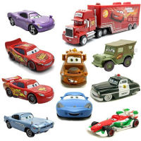 【 ของเล่น 】 การแข่งขัน รถยนต์ 2 โมเดลรถของเล่นโลหะผสม Lightning McQueen Road Fighter McQueen Plate Car King Sally