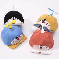 2021 New Summer Child Baseball Hat Adjustable Propeller Ball Baseball Cap Dragonfly Top Doraemon Patchwork Funny Lovely 45-48cm