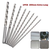 1pcs 2-10mm 200mm Extra Long High Speed Steel HSS Drill Bits Straight Shank Drill Twist Drill For Metal Drilling Electric Drill