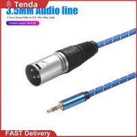 3M/9.8ft 3.5Mm TRS สเตอริโอตัวผู้เป็น XLR 3Pin สายสายสัญญาณเสียงแบบถักตัวผู้